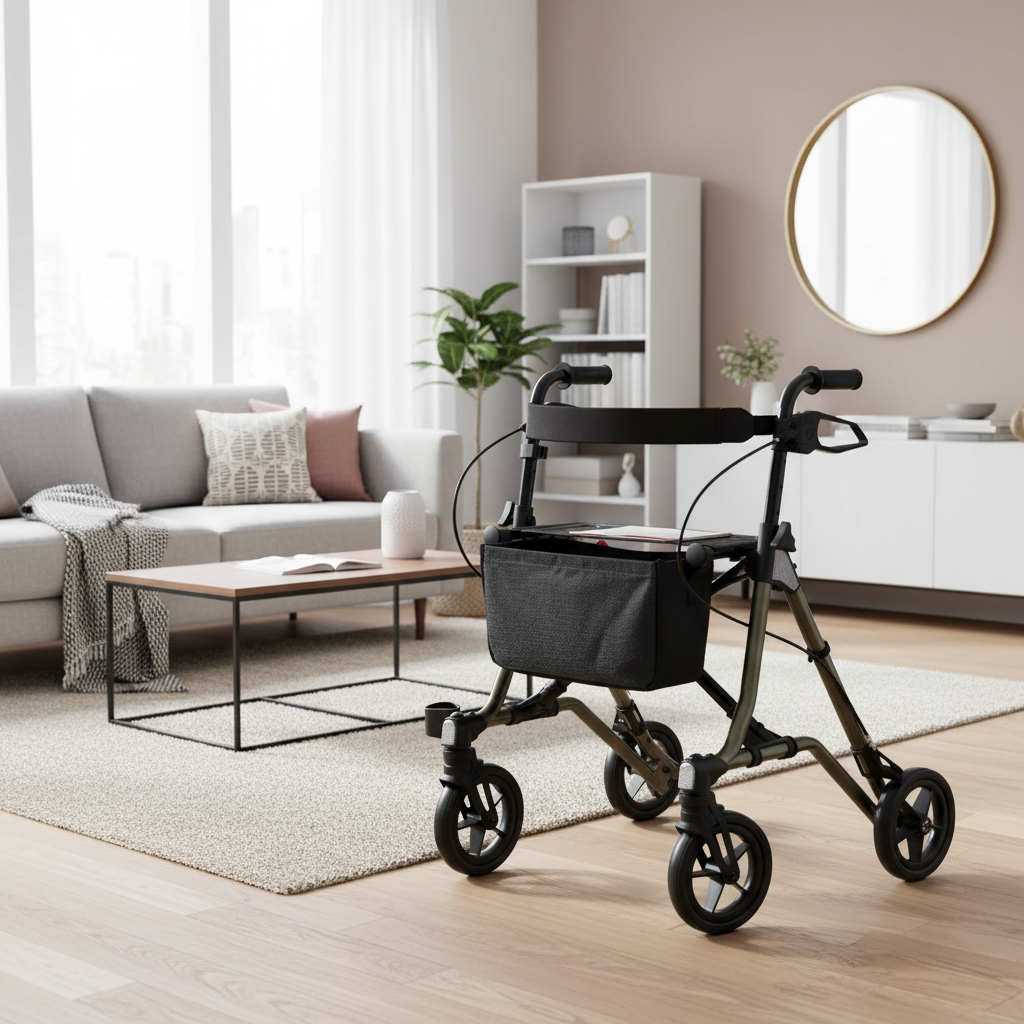 Rollator Leichtgewicht Taima M-GT Sepiagrün metallic